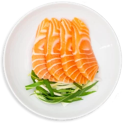 salmon sashimi